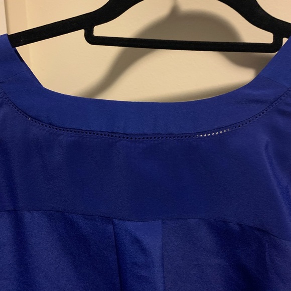 J. Crew Electric Blue Drapey Blouse - Picture 8 of 8